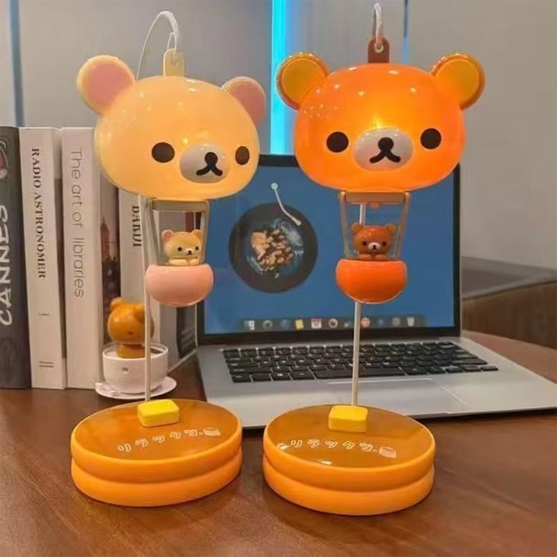 Desk Setup Study - Rilakkuma Lampu Meja Beruang Lucu Lampu