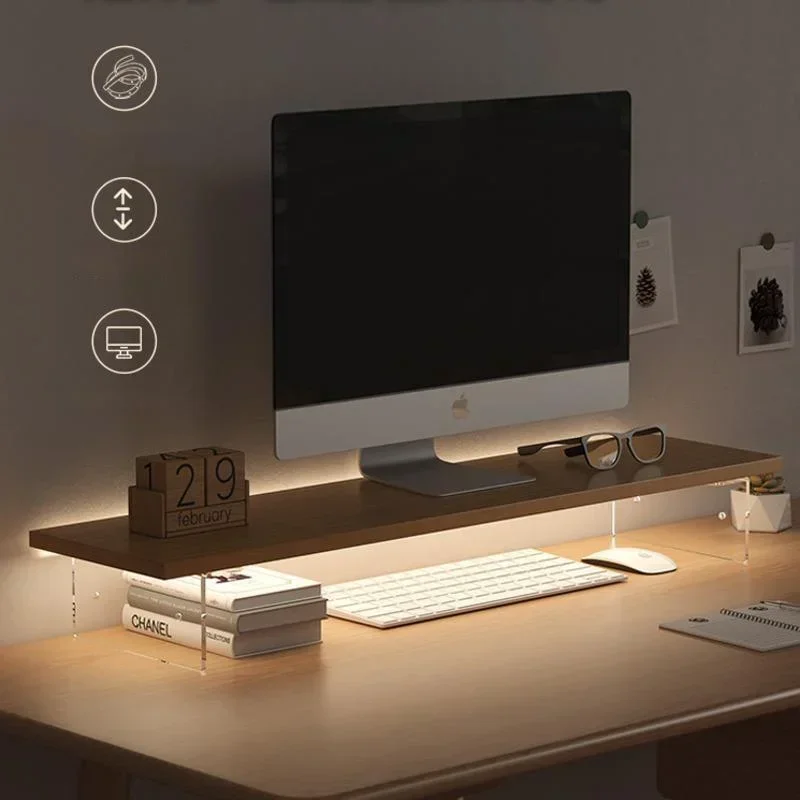 Desk Setup Study - Monitor komputer meja rendah layar Desktop