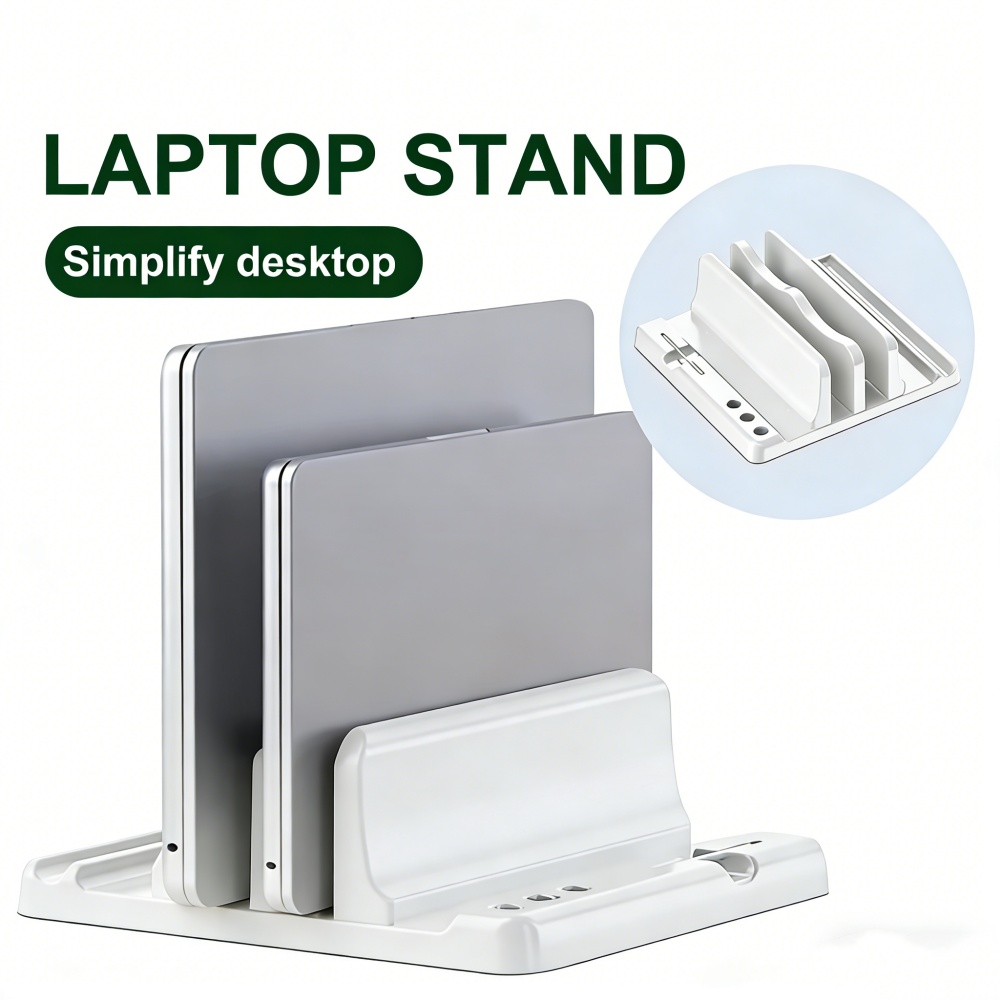Vertical Laptop Stand - Dudukan Laptop yang Dapat Disesuaikan Secara