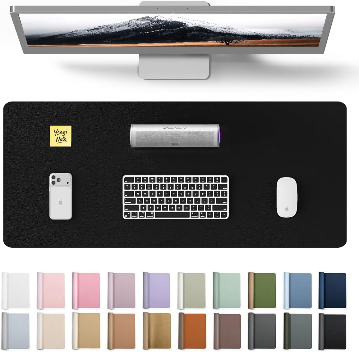 Desk Pad Leather Large - Alas Meja Kulit Besar 23.6x13.8 inci,