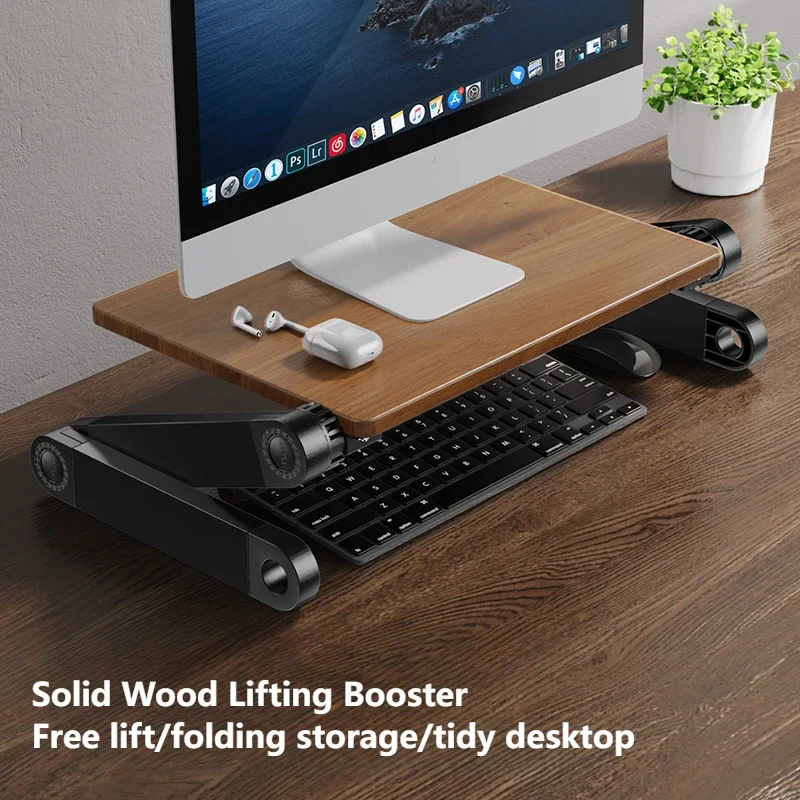 Vertical Laptop Stand - Oatsbasf Dudukan Macbook Kayu Solid Portabel