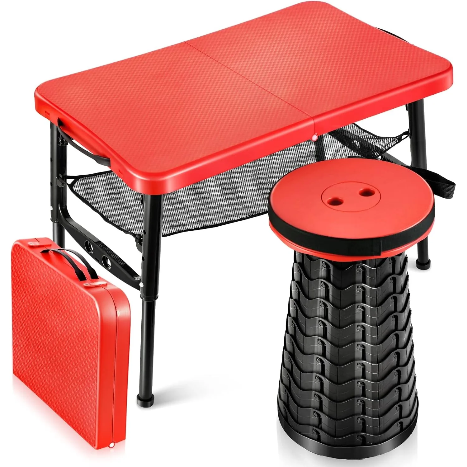 Desk Setup Laptop - Set Meja & Bangku Lipat Dapat
