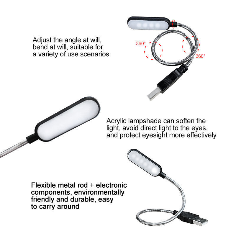 Mini 4 Lampu Buku LED Lampu Ma - Desk Setup Laptop ulasan dan harga