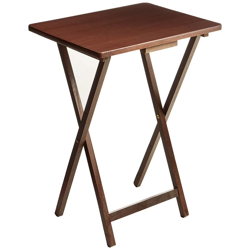 Meja TV Lipat Kayu Rubberwood  - Desk Setup Laptop ulasan dan harga