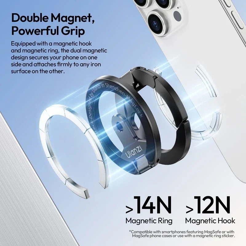 Ulanzi MA02 MagLock Dual Magne - Dual Phone Holder ulasan dan harga