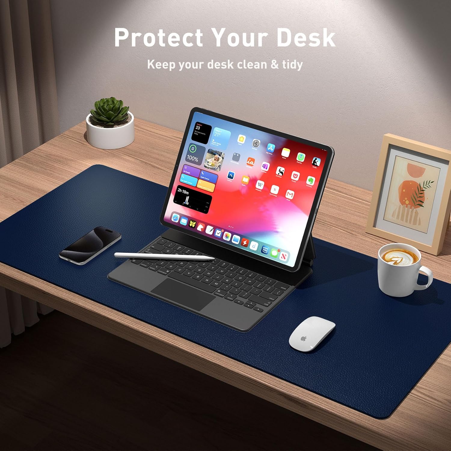 Pelindung bantalan meja, alas  - Desk Pad Leather Large ulasan dan harga