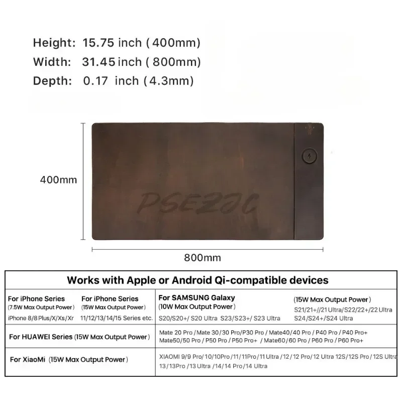 Alas meja komputer kulit sapi  - Desk Pad Leather Large ulasan dan harga