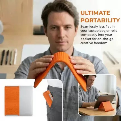 Penyangga Ponsel Silikon Lipat - Dual Phone Holder ulasan dan harga