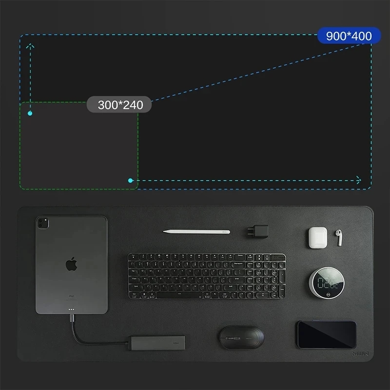 MIIIW Mousepad kulit besar uku - Desk Pad Leather Large ulasan dan harga