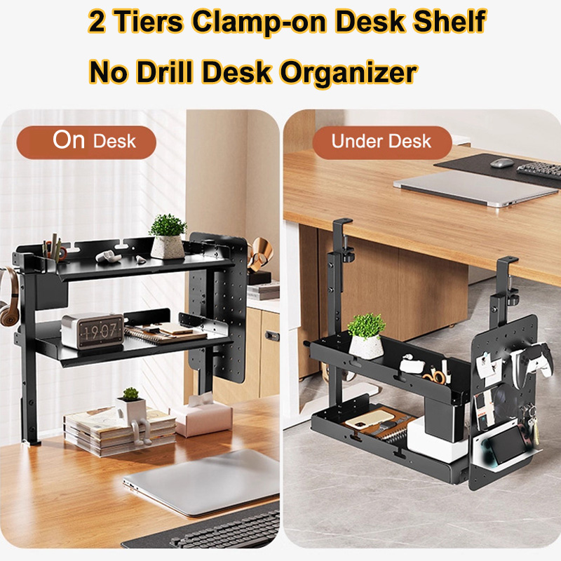 Rak Penyimpanan 2 Tingkat 14 I - Desk Setup Study ulasan dan harga