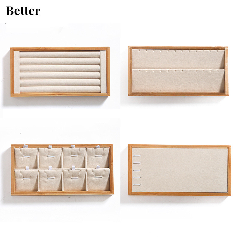 Rak Display perhiasan cincin k - Drawer Organizer Bamboo ulasan dan harga