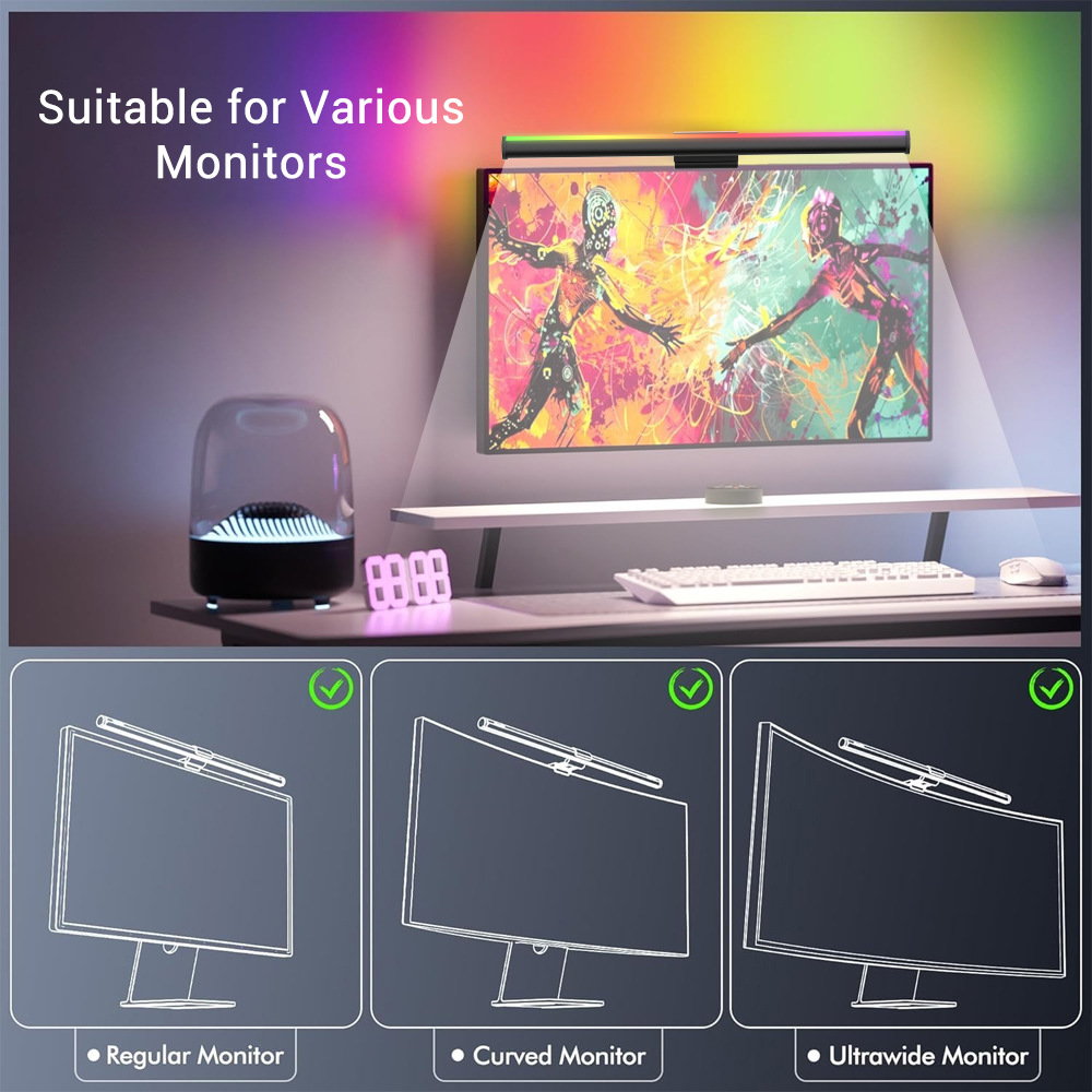Lampu Gantung Layar Monitor La - Desk Setup No Monitor ulasan dan harga