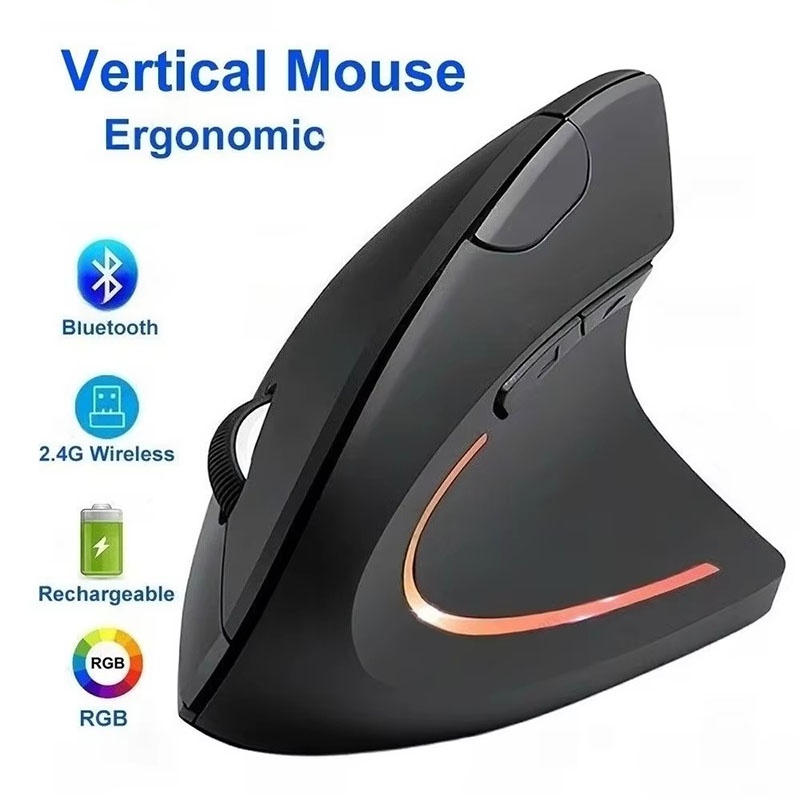 Mouse Vertikal Ergonomis 2.4GH - Desk Setup Study ulasan dan harga