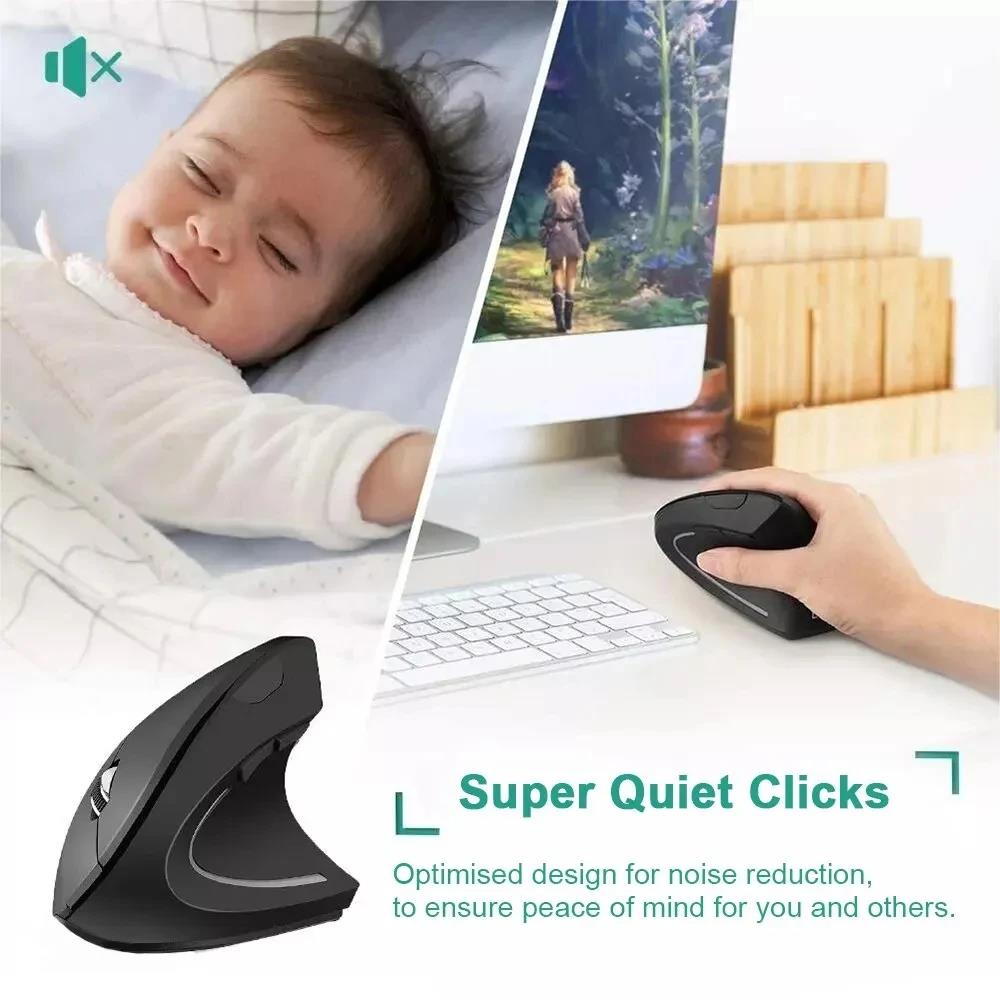 Mouse Vertikal Ergonomis 2.4GH - Desk Setup Study ulasan dan harga
