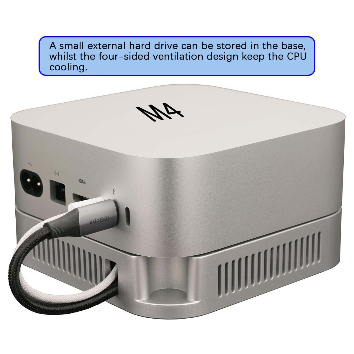 Stand untuk Mac Mini M4/M4 Pro - Vertical Laptop Stand ulasan dan harga