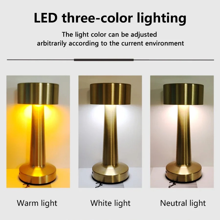 Lampu meja sentuh LED, cahaya  - Desk Setup Study ulasan dan harga