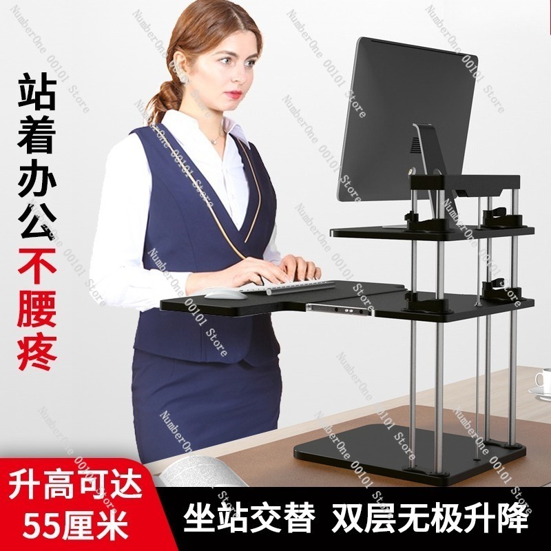 Konverter Meja Berdiri yang Da - Desk Setup Laptop And Monitor ulasan dan harga