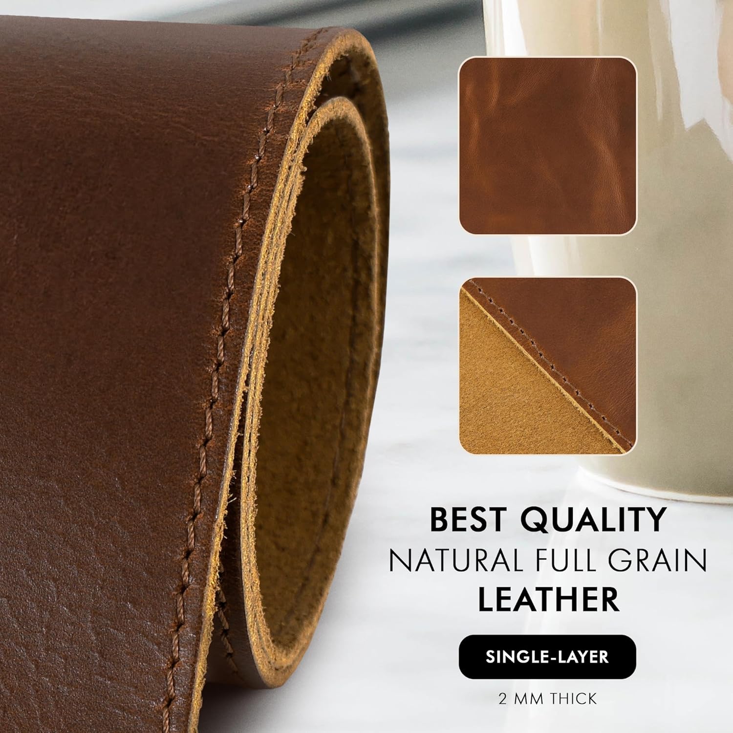 Alas Meja Kulit Asli, Penutup  - Desk Pad Leather Large ulasan dan harga