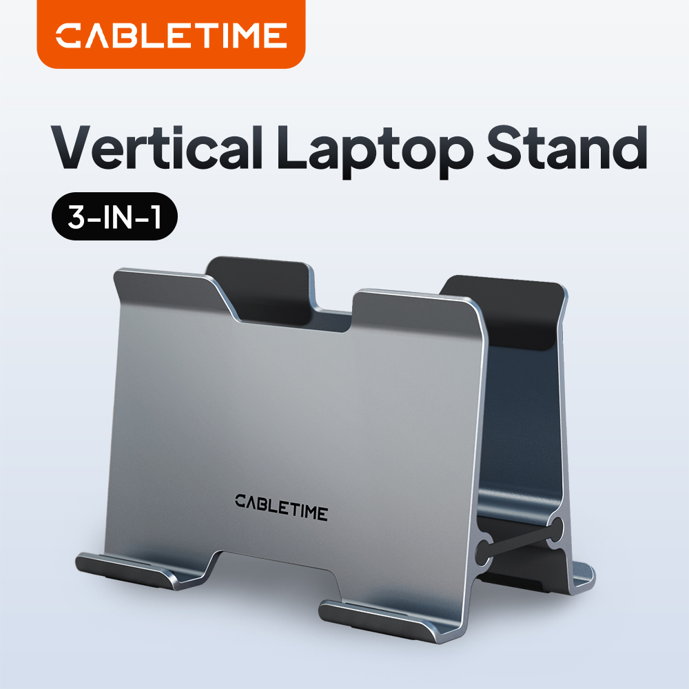 CABLETIME Penyangga Laptop Ver - Vertical Laptop Stand ulasan dan harga