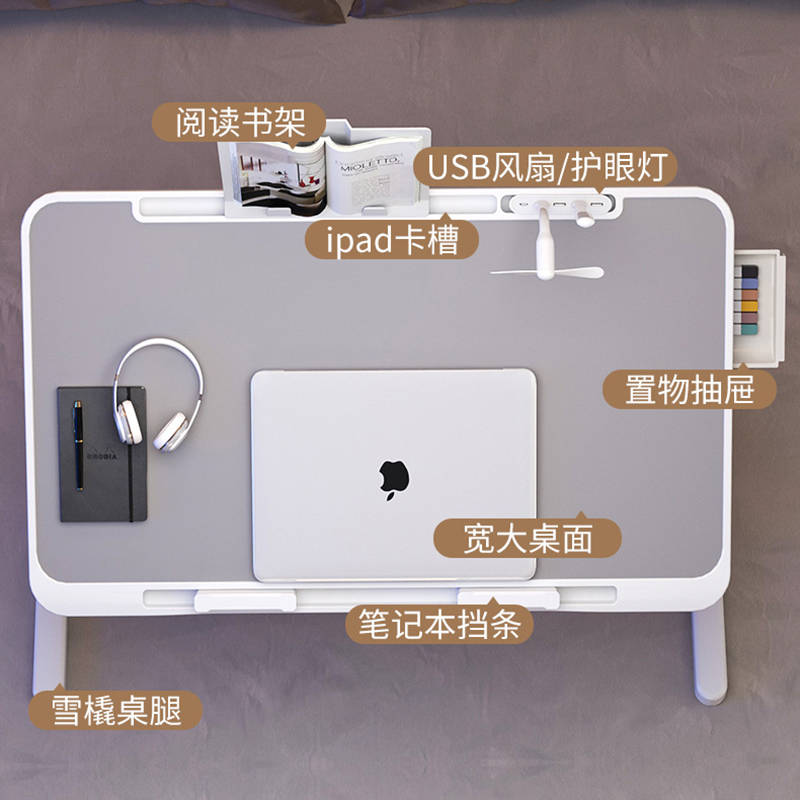 Meja Di Atas Tempat Tidur Meja - Desk Setup No Computer ulasan dan harga