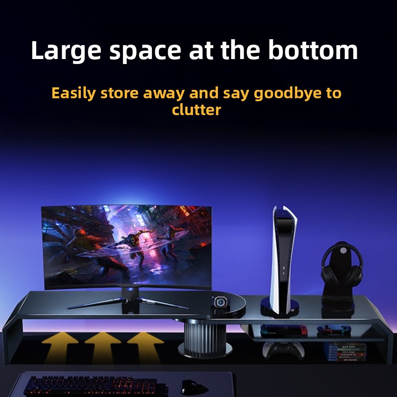 Penyangga Monitor Ganda untuk  - Desk Setup Laptop And Monitor ulasan dan harga