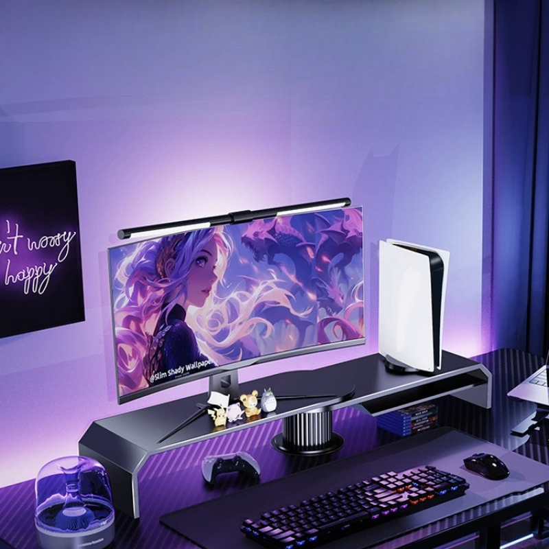 Penyangga Monitor Ganda untuk  - Desk Setup Laptop And Monitor ulasan dan harga