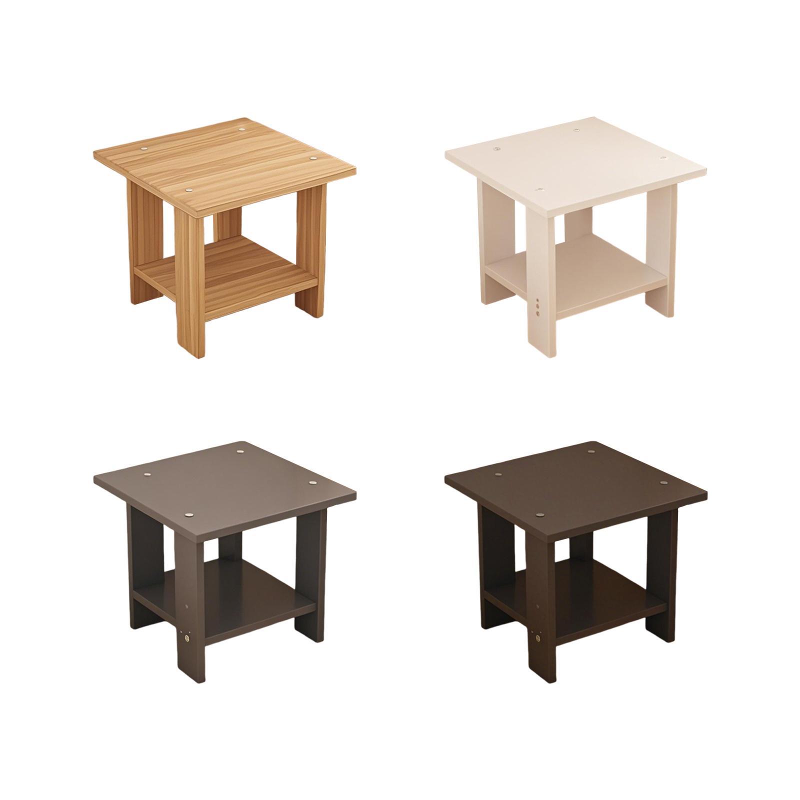 Meja Samping Kayu Dua Lapis Mu - Desk Setup Laptop ulasan dan harga