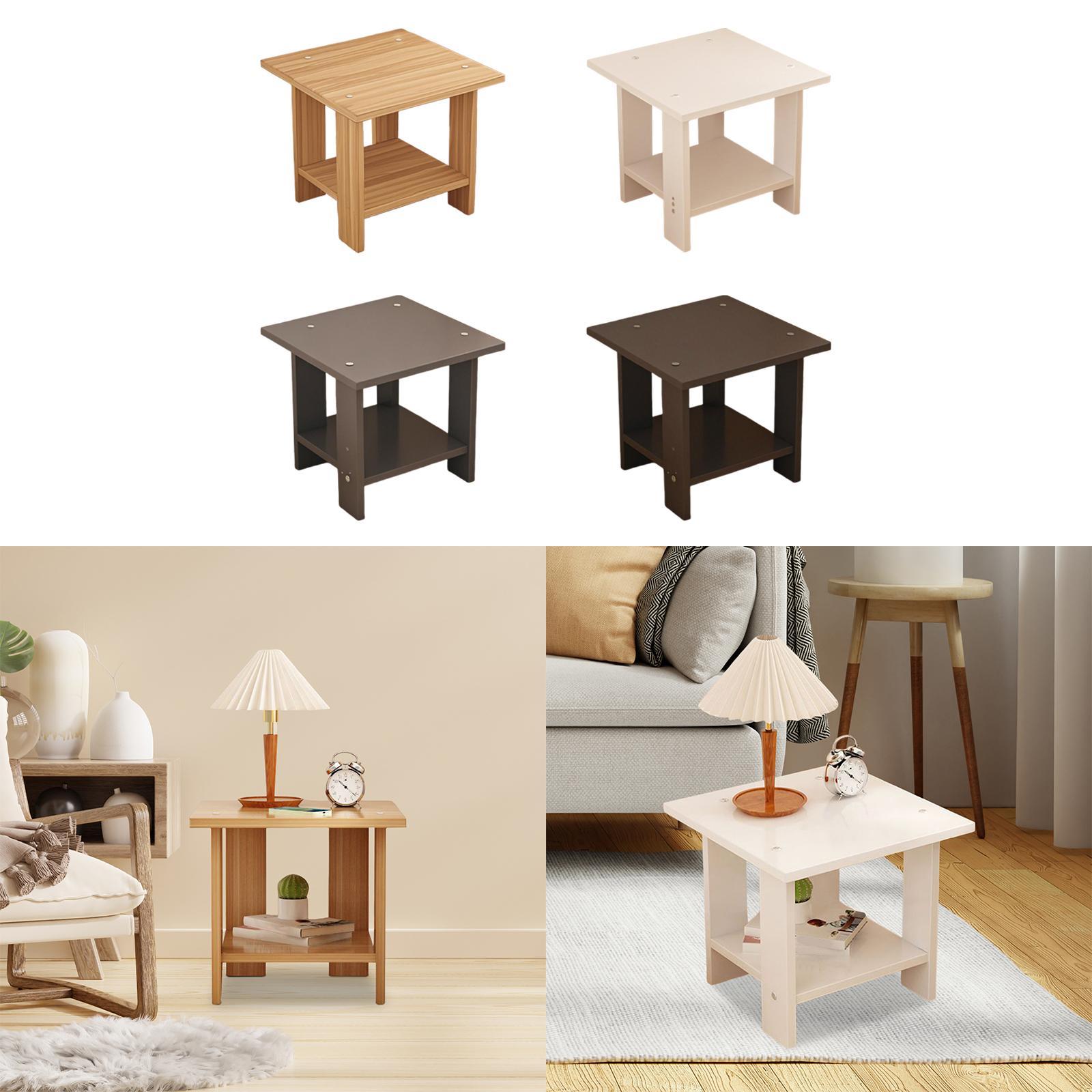 Meja Samping Kayu Dua Lapis Mu - Desk Setup Laptop ulasan dan harga