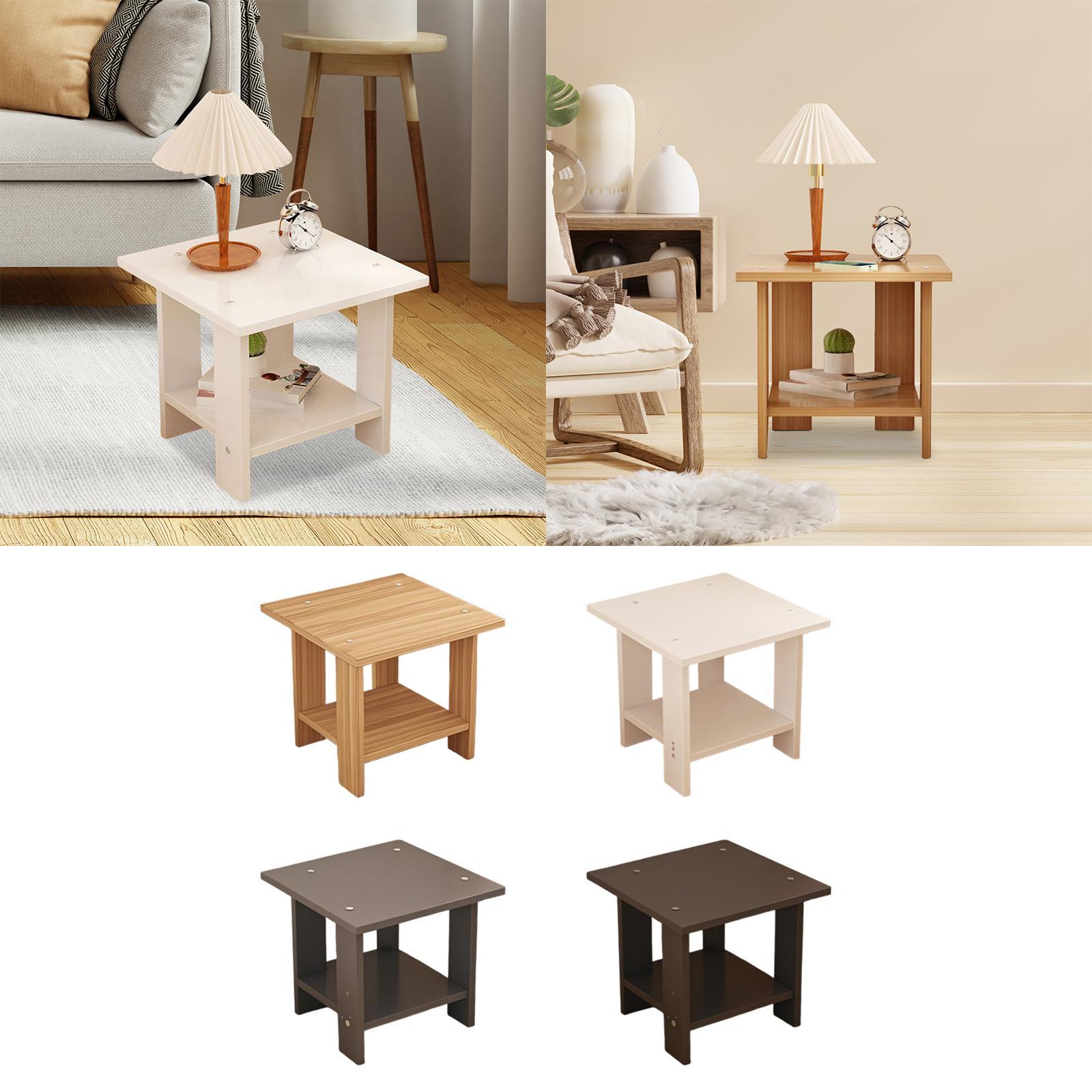 Meja Samping Kayu Dua Lapis Mu - Desk Setup Laptop ulasan dan harga