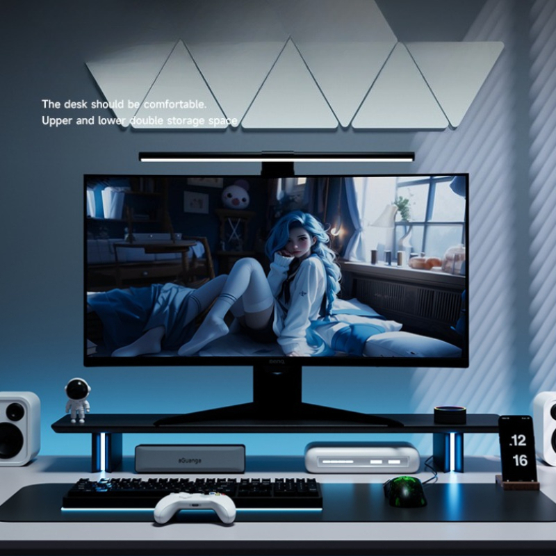 Penyangga Monitor RGB Ergonomi - Desk Setup No Monitor ulasan dan harga