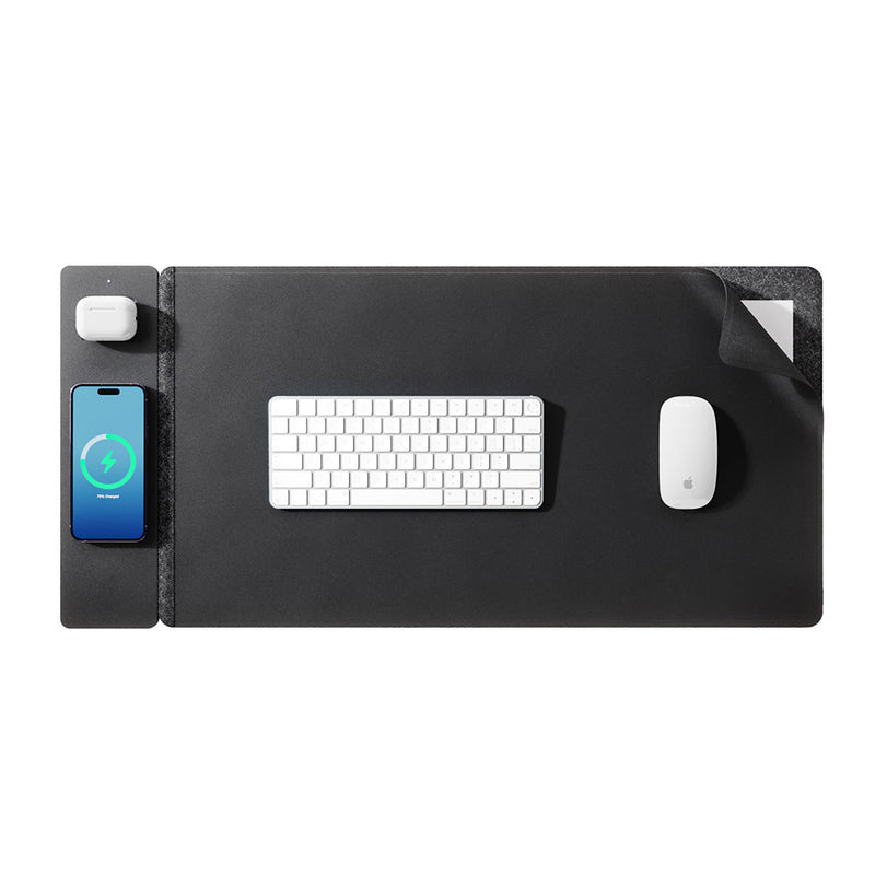 Alas Mouse Pengisi Daya Nirkab - Desk Pad Leather Large ulasan dan harga