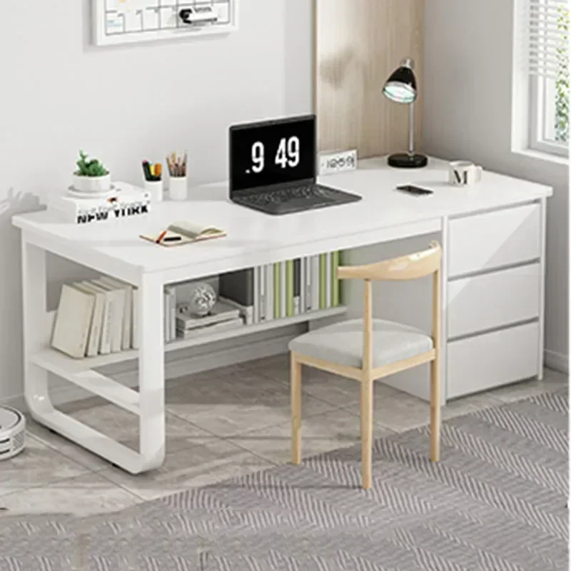 Meja Komputer Eropa dengan Kak - Desk Setup Study ulasan dan harga