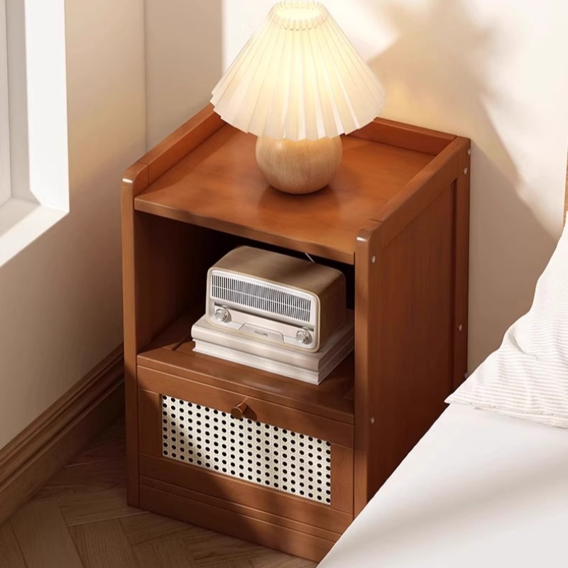 Kabinet Samping Tempat Tidur L - Drawer Organizer Bamboo ulasan dan harga