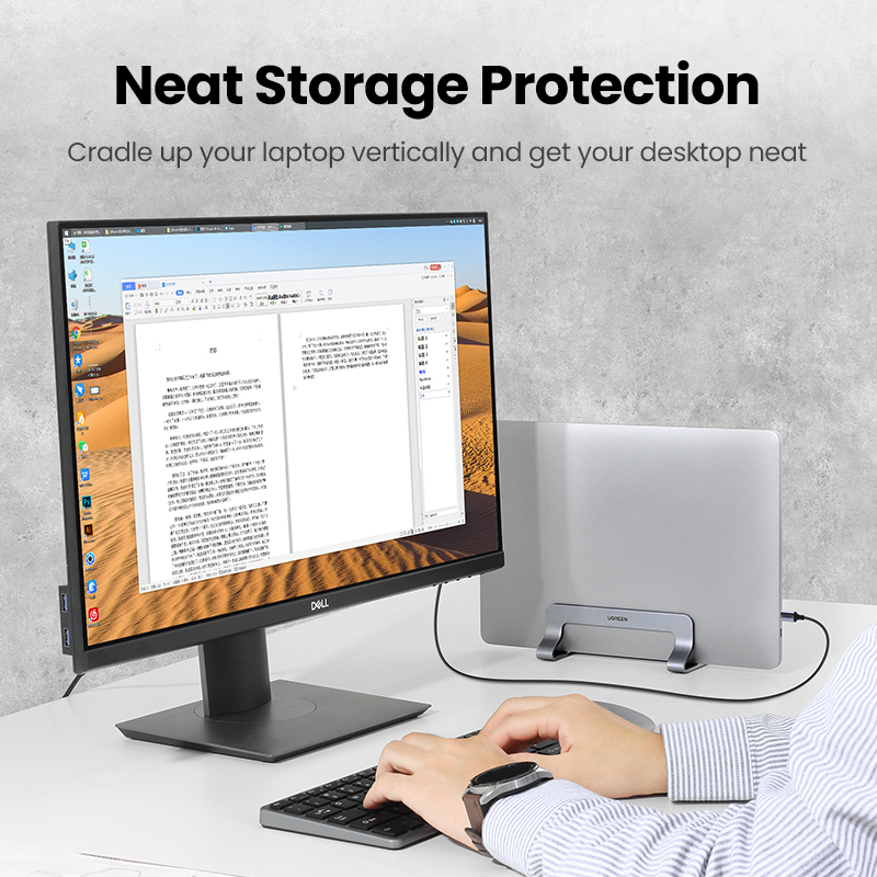 UGREEN penyangga Laptop vertik - Vertical Laptop Stand ulasan dan harga