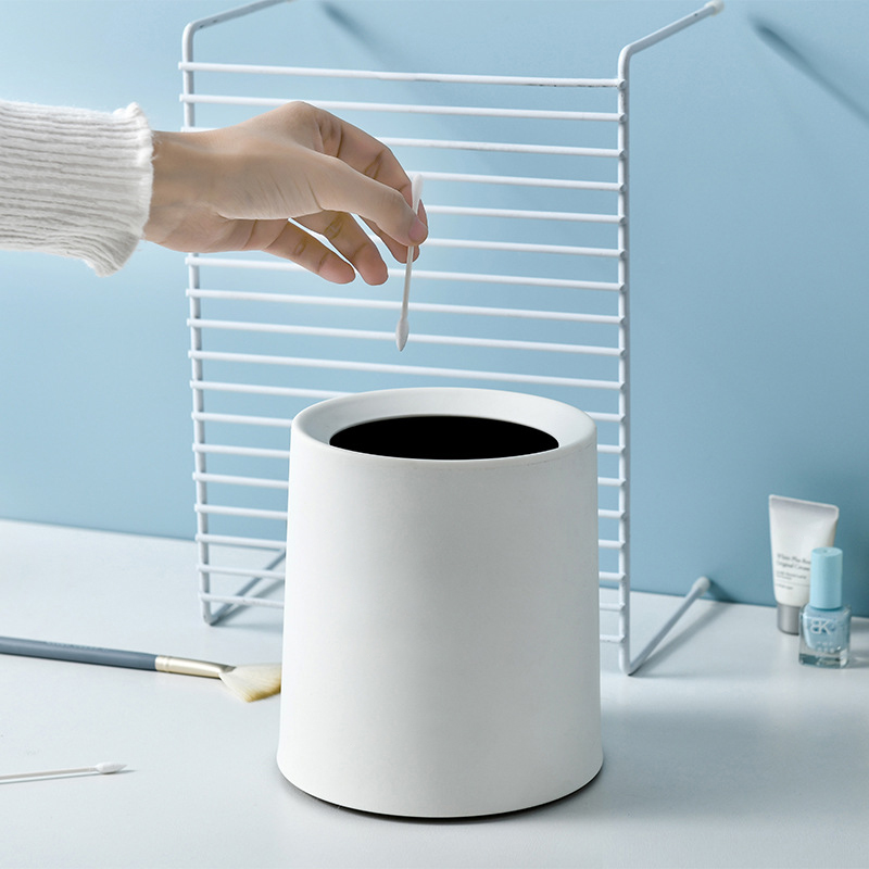 Tempat Sampah Meja Bundar Mini - Desk Setup Study ulasan dan harga