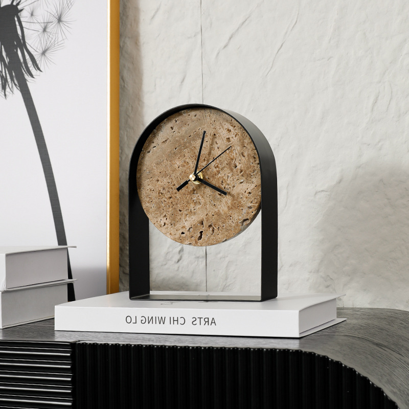 Jam Meja Marmer Mewah Model Mo - Desk Setup Study ulasan dan harga
