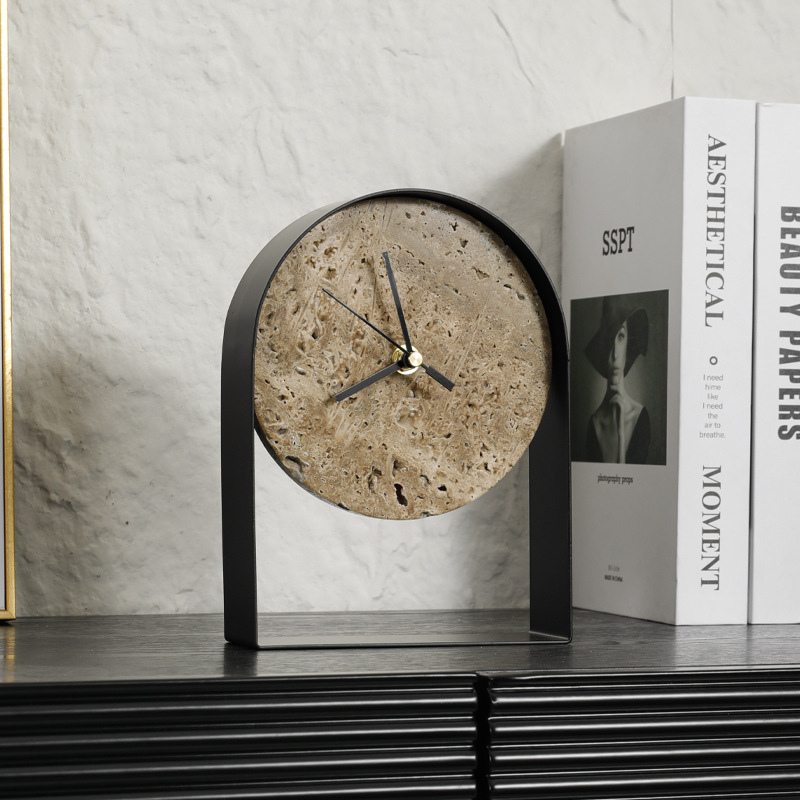 Jam Meja Marmer Mewah Model Mo - Desk Setup Study ulasan dan harga