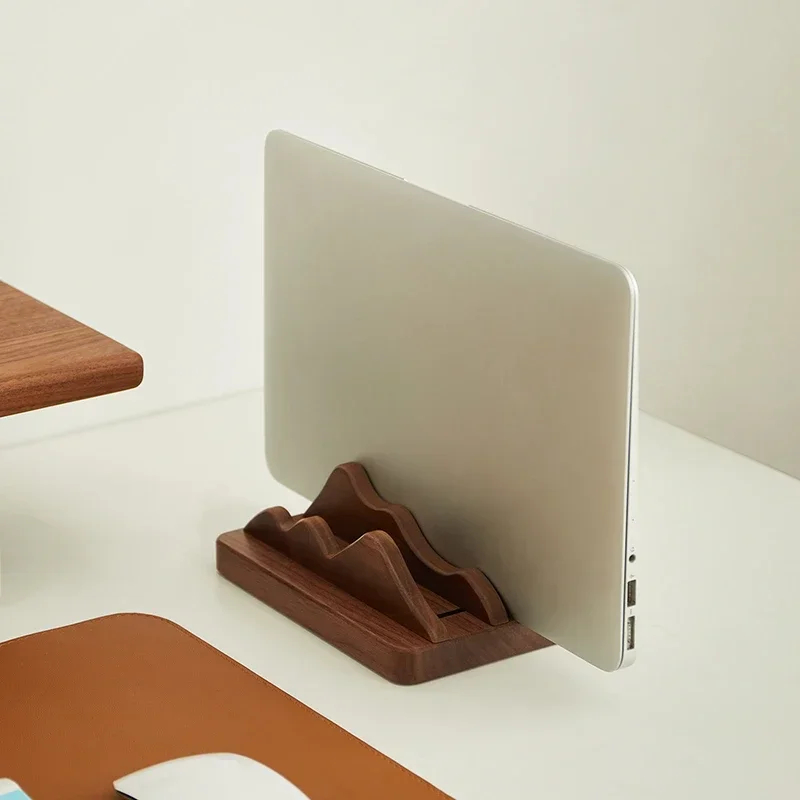 Dudukan Laptop Kayu Kustom Ver - Vertical Laptop Stand ulasan dan harga