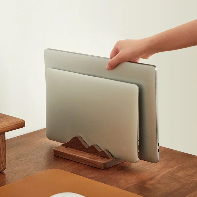 Dudukan Laptop Kayu Kustom Ver - Vertical Laptop Stand ulasan dan harga