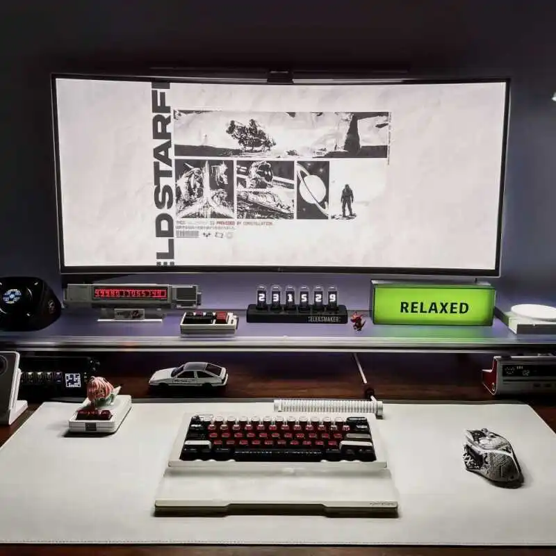 Dudukan Monitor Aluminium Akri - Desk Setup Laptop And Monitor ulasan dan harga