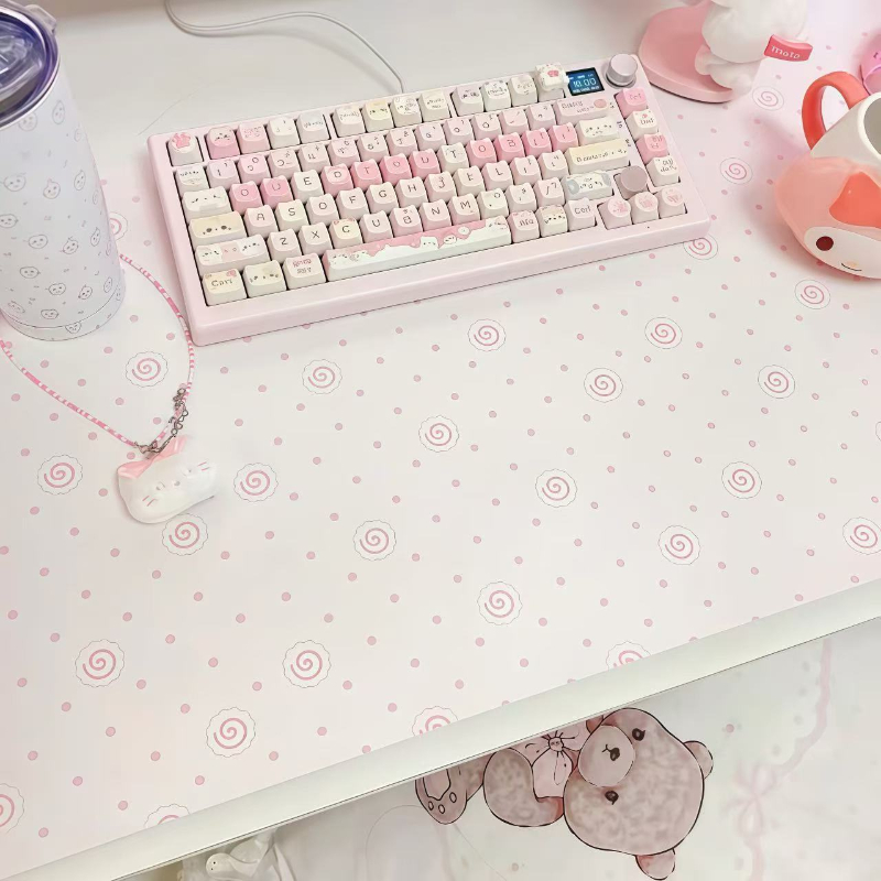 Alas Mouse Kulit PU Motif Polk - Desk Pad Leather Large ulasan dan harga