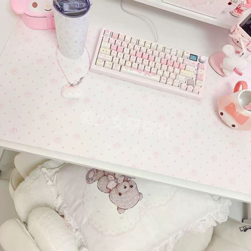 Alas Mouse Kulit PU Motif Polk - Desk Pad Leather Large ulasan dan harga