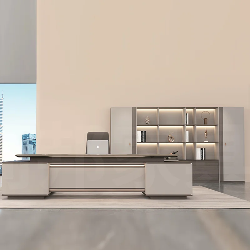 Meja Kantor Rumah Meja Resepsi - Desk Setup Reference ulasan dan harga
