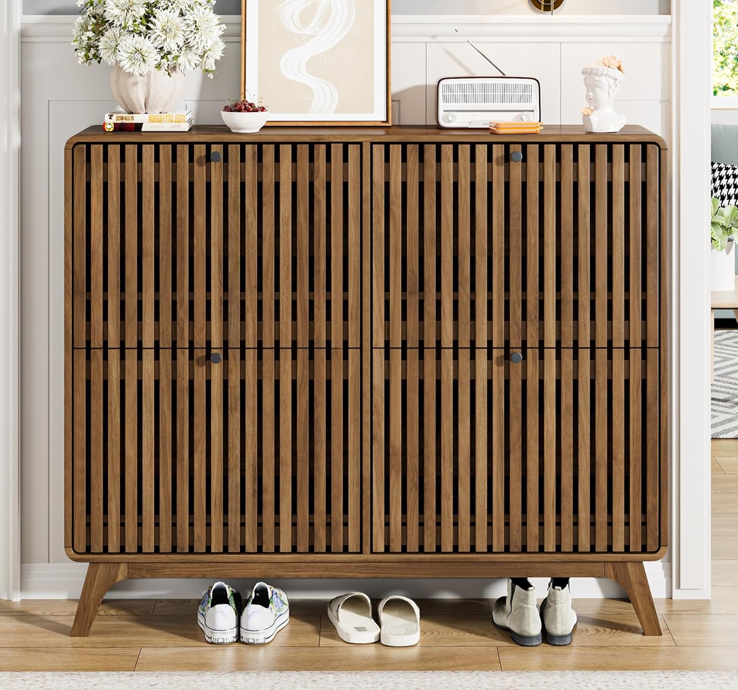 # Lemari Sepatu Bambu Besar de - Drawer Organizer Bamboo ulasan dan harga