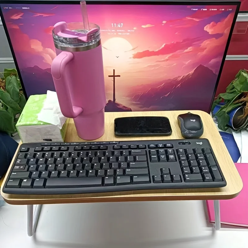 Meja lipat multifungsi untuk t - Desk Setup Laptop ulasan dan harga