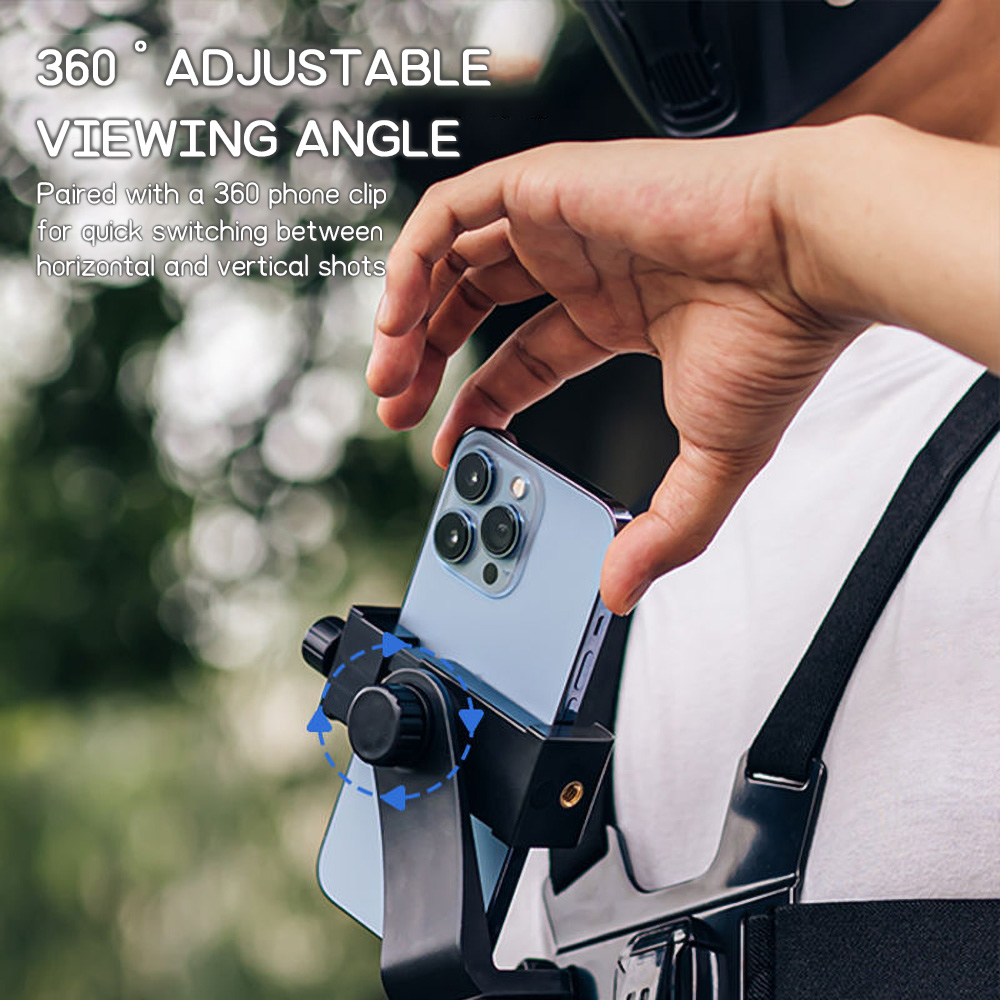 Penyangga Ponsel Dada Elastis  - Dual Phone Holder ulasan dan harga