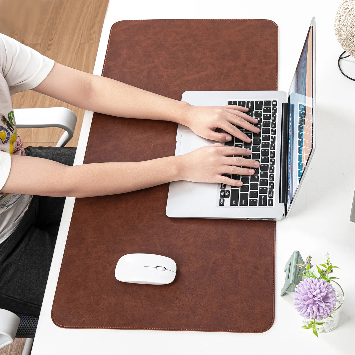 Alas Meja Tahan Air PU Alas Mo - Desk Pad Leather Large ulasan dan harga