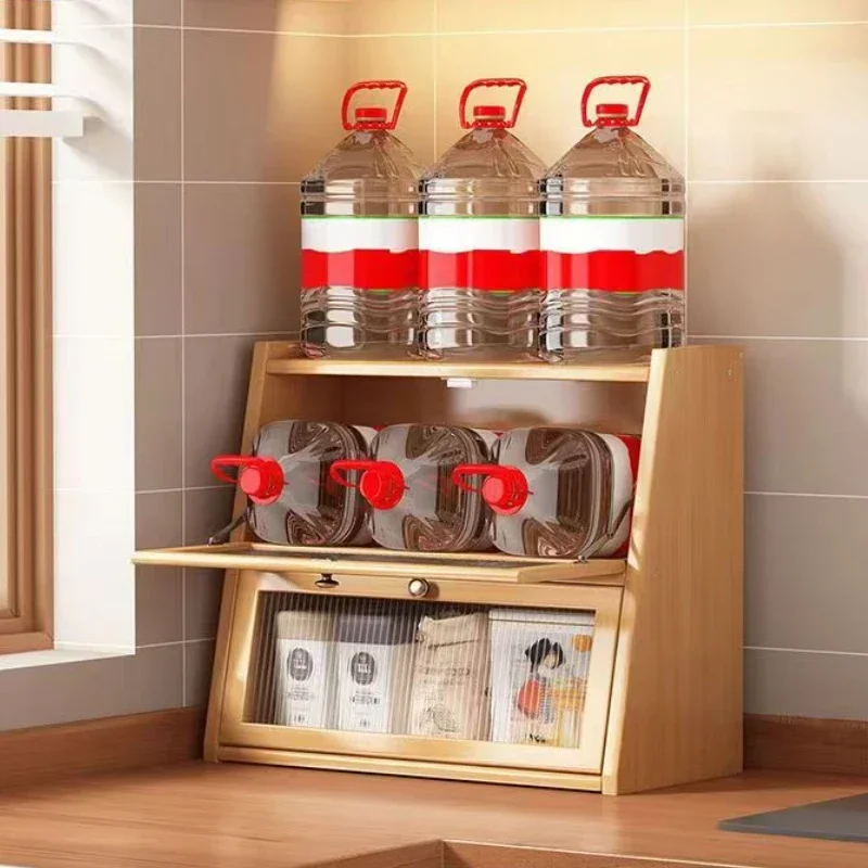 Lemari Penyimpanan Dapur Bambu - Drawer Organizer Bamboo ulasan dan harga